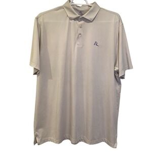 Rhoback Mens Performance Stretch Golf Polo Light Gray - XXXL 3XL